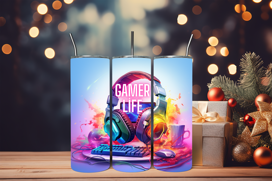 Gamer Life 20 oz Stainless Steel Tumbler