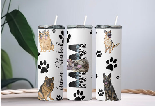 German Shepherd Mom 20oz Stainless Steel Tumbler