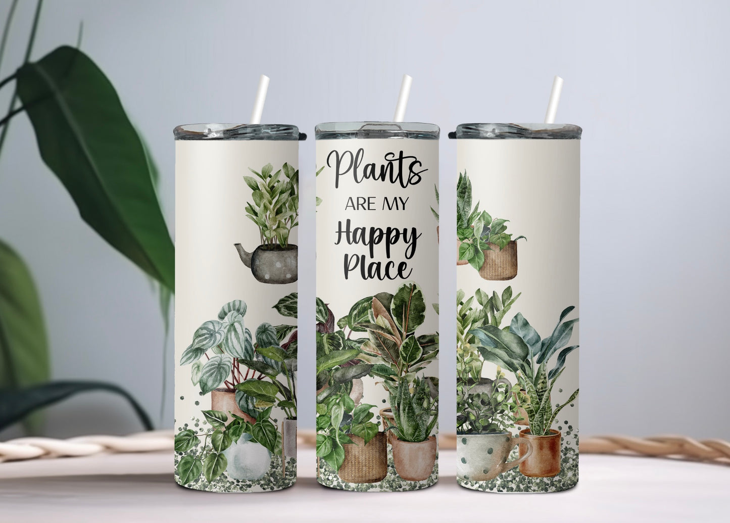 Plant Happy Place 20oz Stainless Steel Tumbler