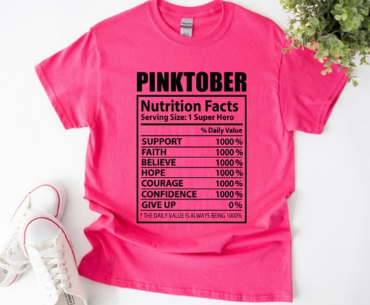 Short Sleeve PinkTober T- Shirt