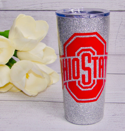 Handmade Epoxy 20 OZ OSU Stainless Steel Tumbler